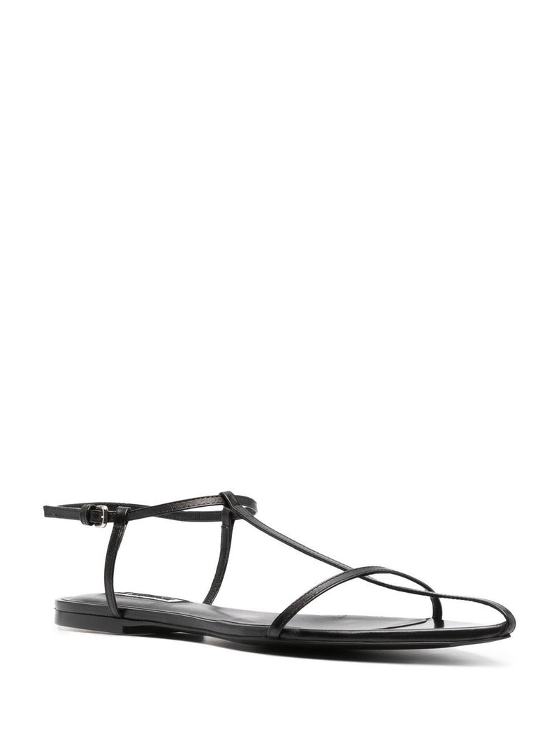 Jil Sander Leather point-toe sandals | Urbalenti™ NYC