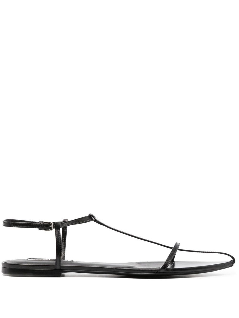 Jil Sander Leather point-toe sandals | Urbalenti™ NYC