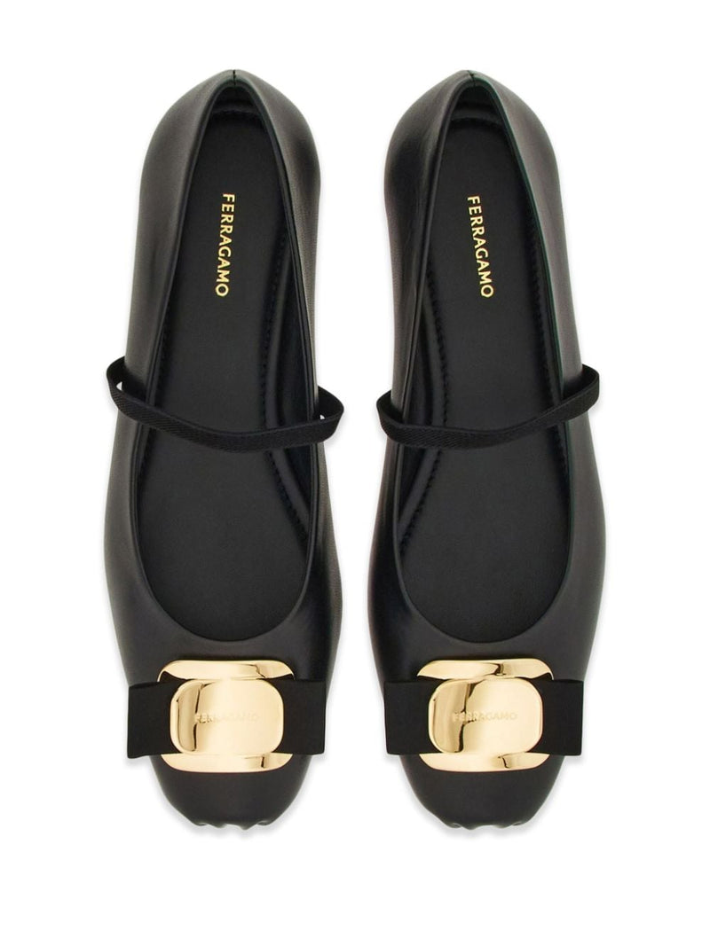 Ferragamo New Vara plate ballet flat | Urbalenti™ NYC