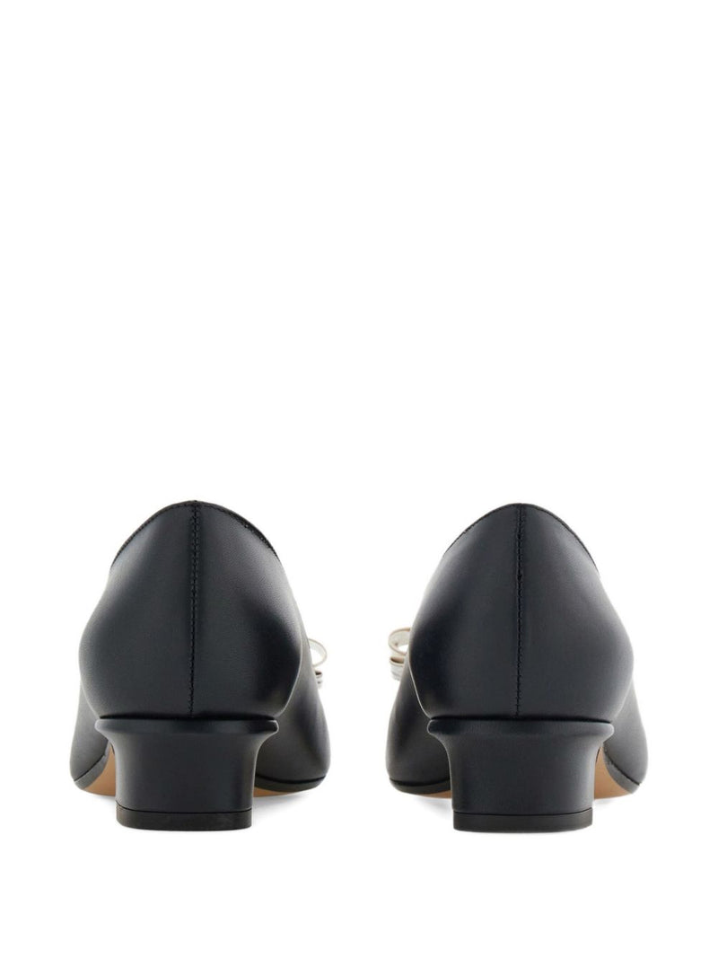 Ferragamo Vara leather pumps | Urbalenti™ NYC