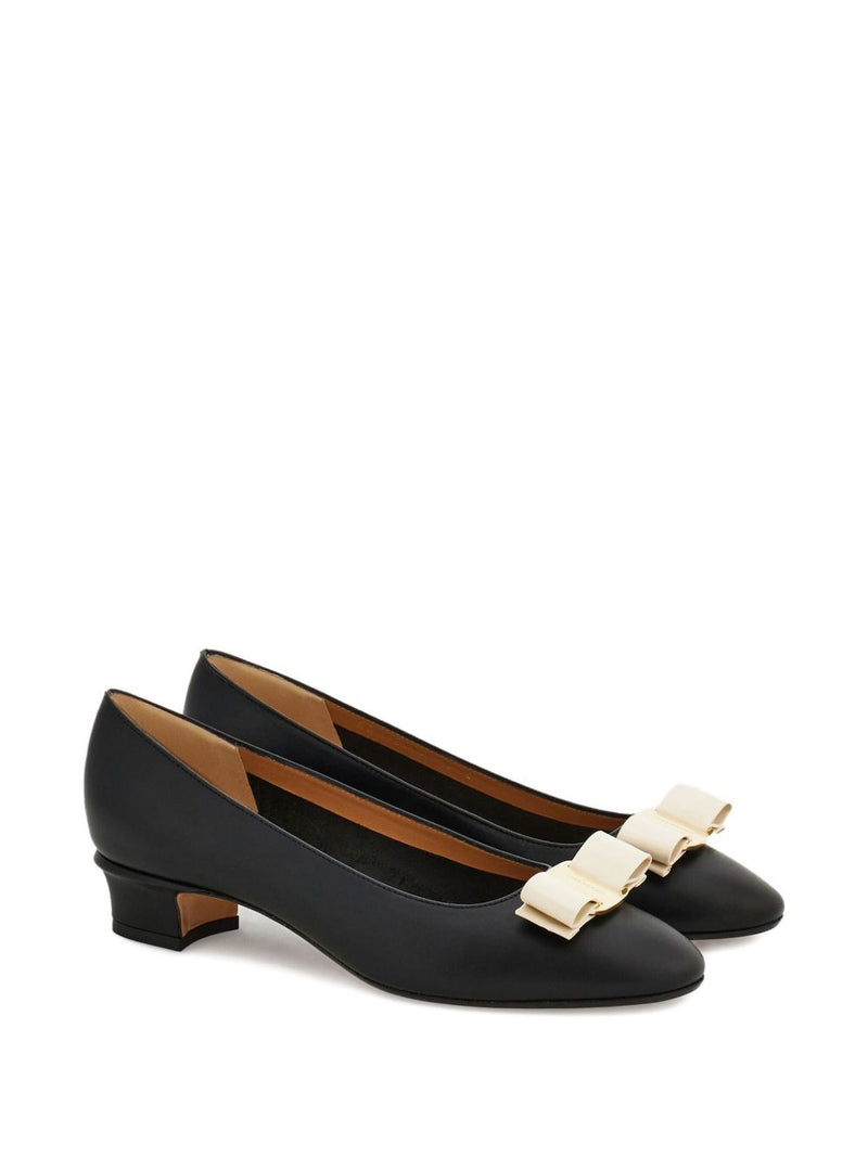 Ferragamo Vara leather pumps | Urbalenti™ NYC