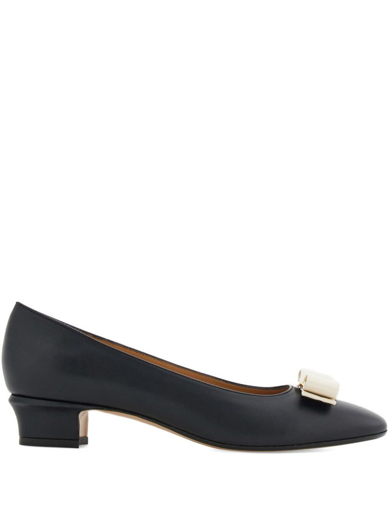 Ferragamo Vara leather pumps | Urbalenti™ NYC