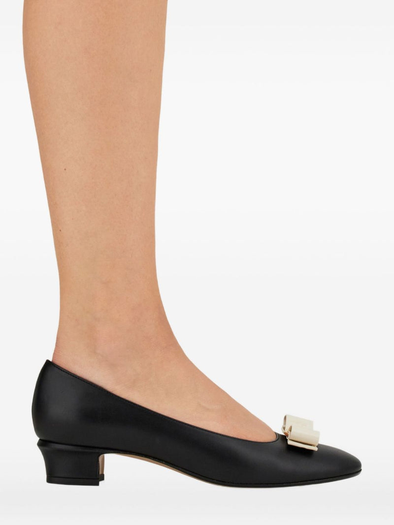 Ferragamo Vara leather pumps | Urbalenti™ NYC