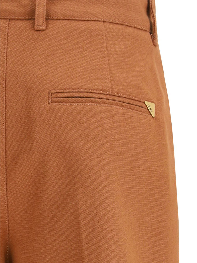 Chloé ChloÃ© Canvas wide-leg trousers | Urbalenti™ NYC