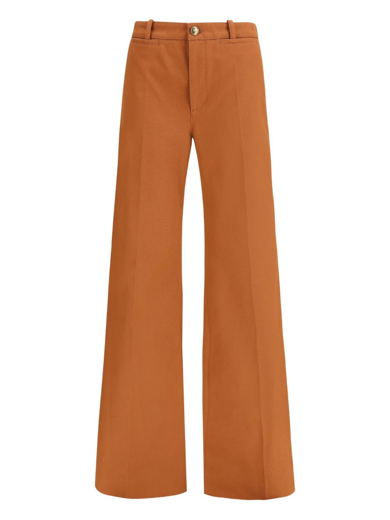 Chloé ChloÃ© Canvas wide-leg trousers | Urbalenti™ NYC