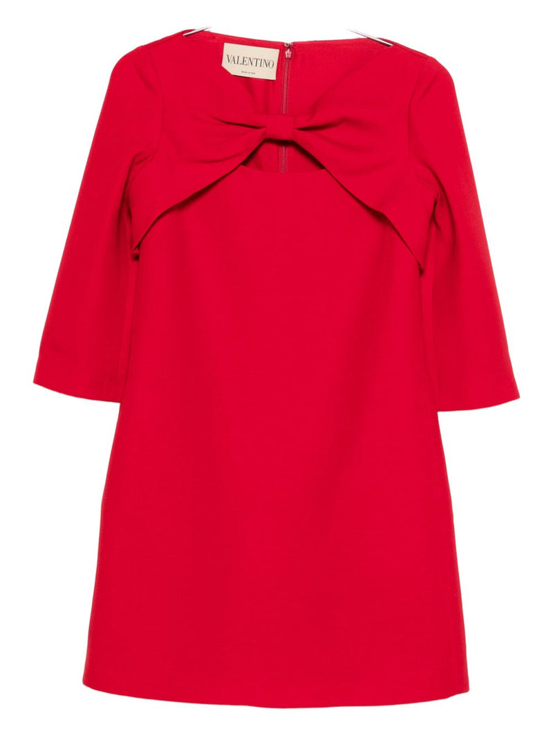 Valentino Wool and silk mini dress Variant 2 | Urbalenti™ NYC