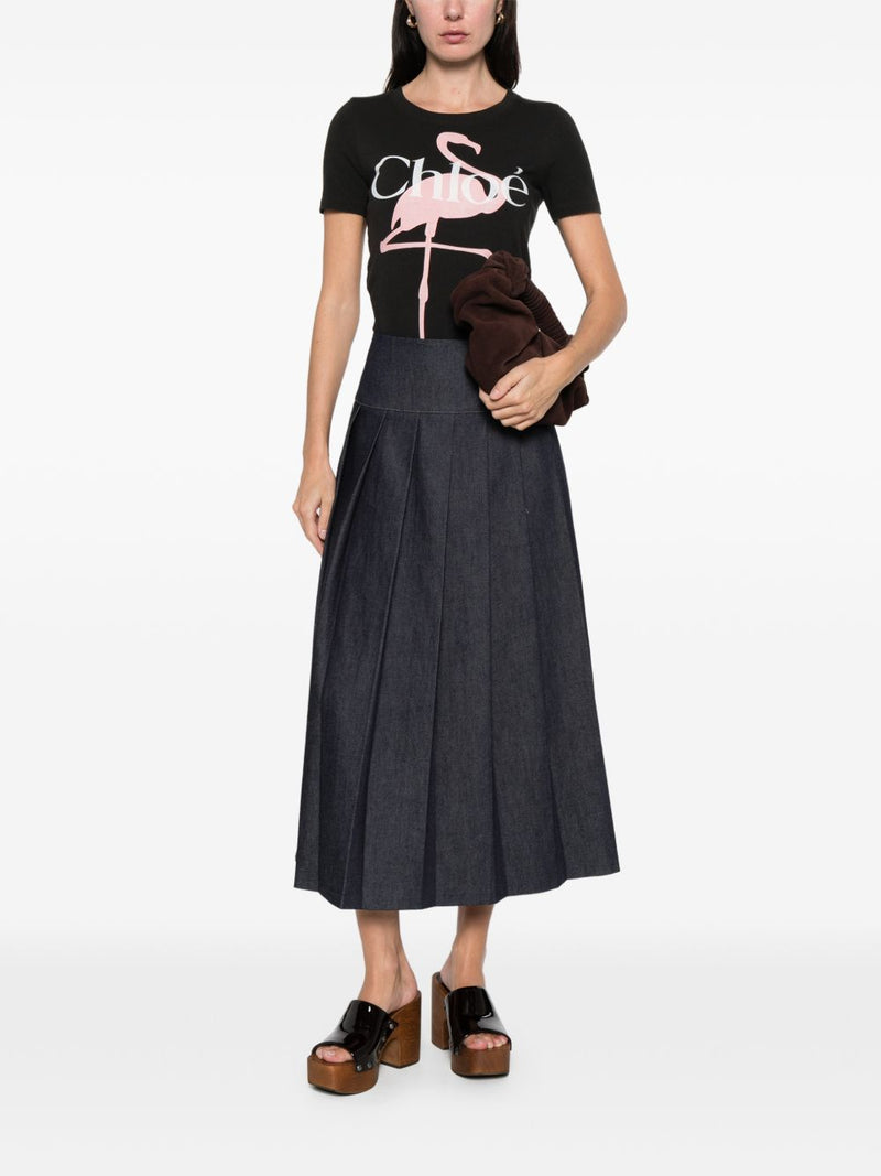 Chloé ChloÃ© Printed cotton t-shirt | Urbalenti™ NYC