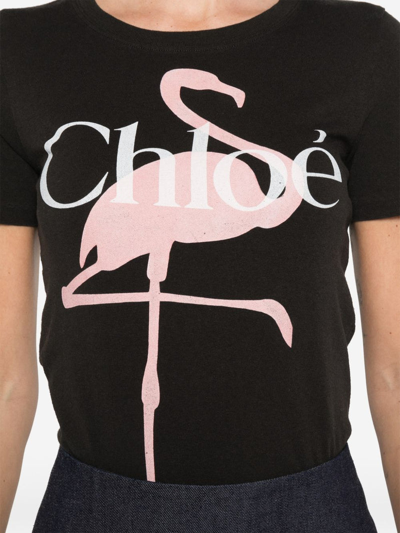 Chloé ChloÃ© Printed cotton t-shirt | Urbalenti™ NYC