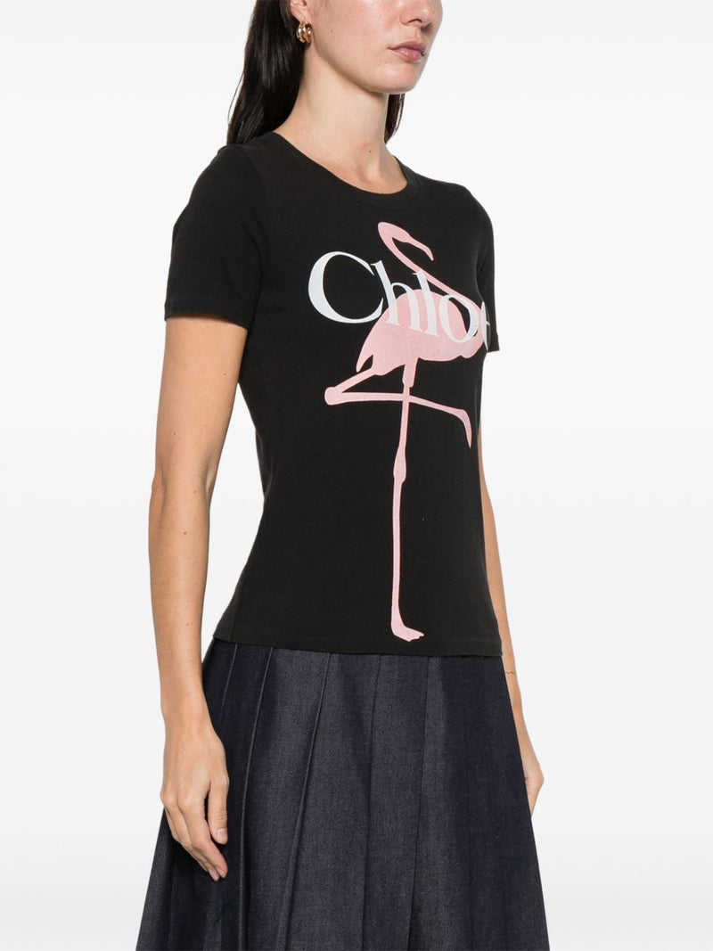 Chloé ChloÃ© Printed cotton t-shirt | Urbalenti™ NYC