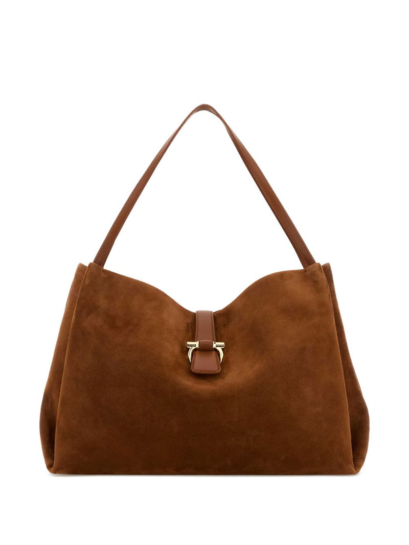 Ferragamo Suede Tote Bag | Urbalenti™ NYC