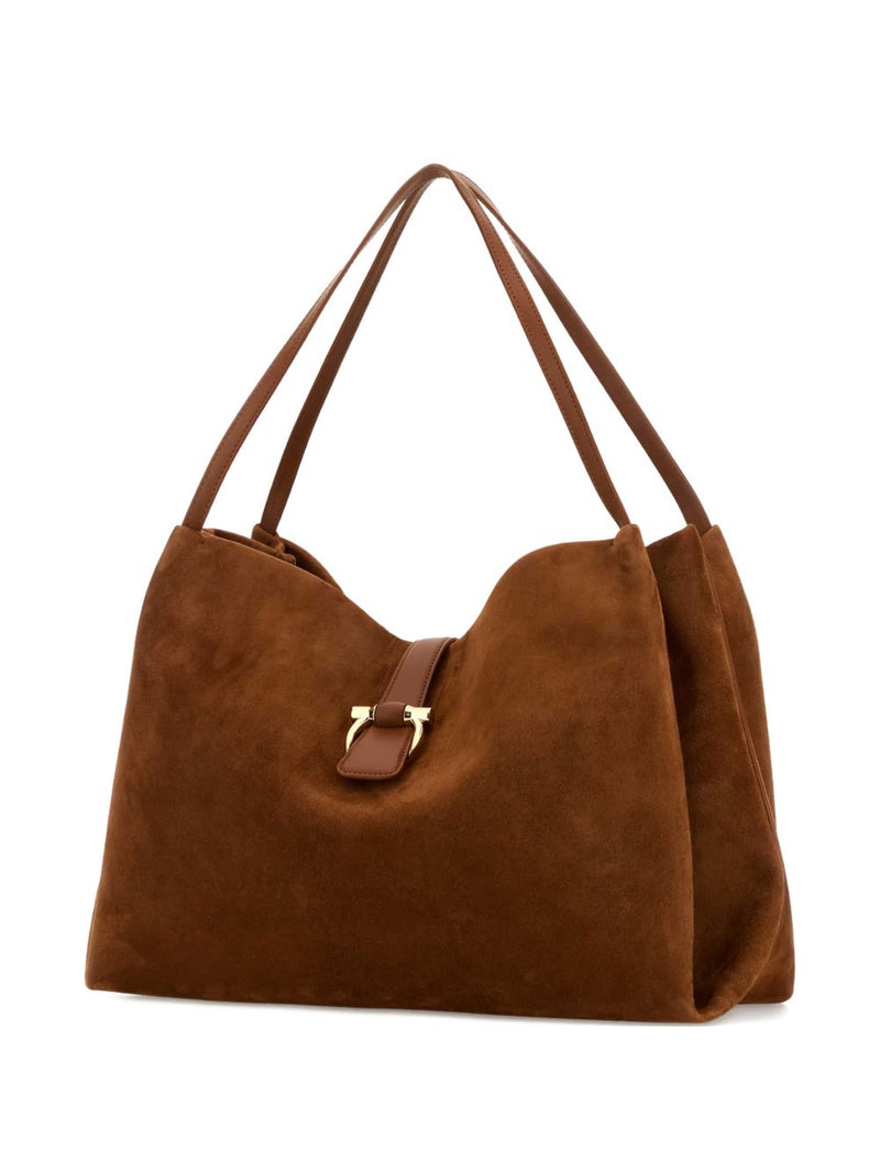 Ferragamo Suede Tote Bag | Urbalenti™ NYC