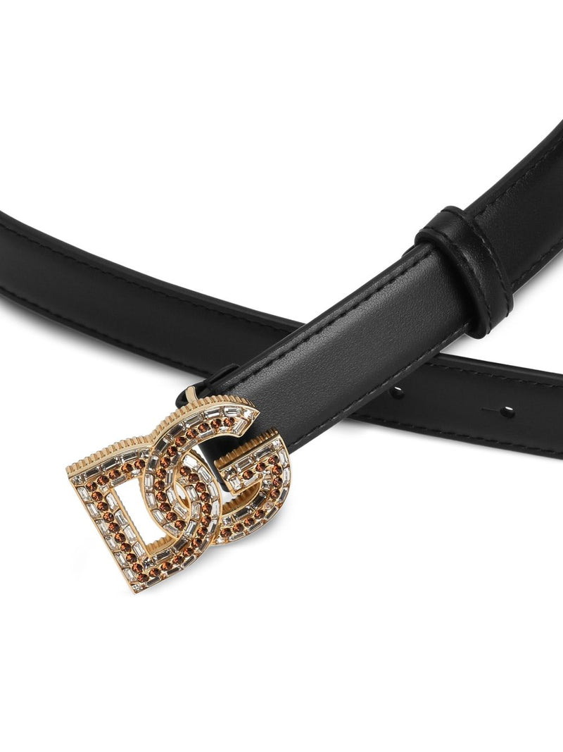 Dolce & Gabbana -DG embellished leather belt | Urbalenti™... | Urbalenti™ NYC