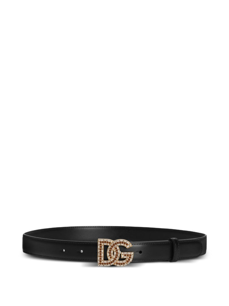 Dolce & Gabbana -DG embellished leather belt | Urbalenti™... | Urbalenti™ NYC