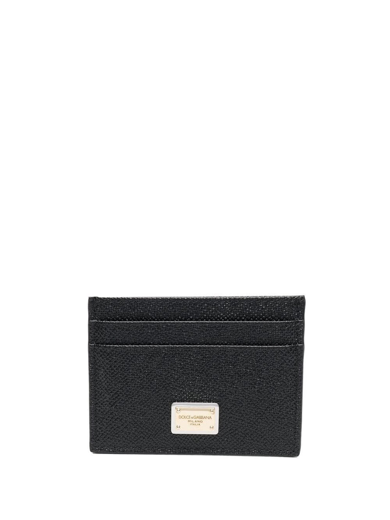 Dolce & Gabbana -card holder with logo plaque on the front | Urbalenti™ NYC