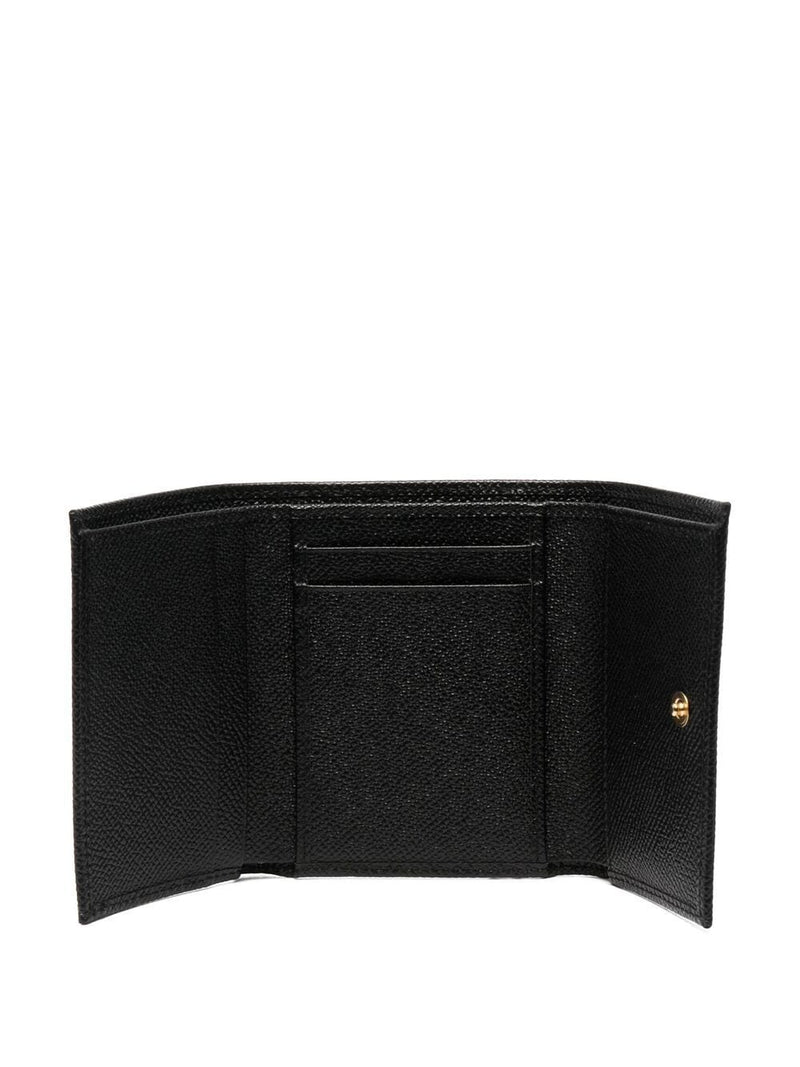 Dolce & Gabbana -Dauphine calfskin leather tri-fold walle... | Urbalenti™ NYC