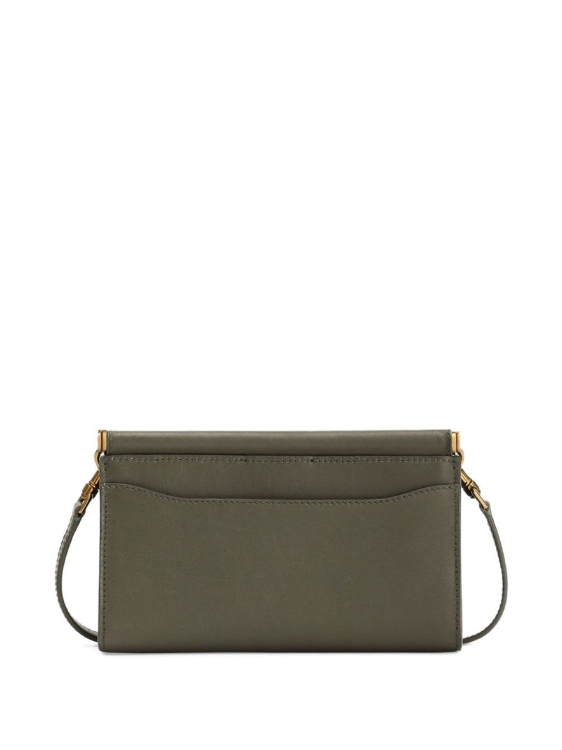 Dolce & Gabbana - plongé calfskin phone bag in olive gree... | Urbalenti™ NYC
