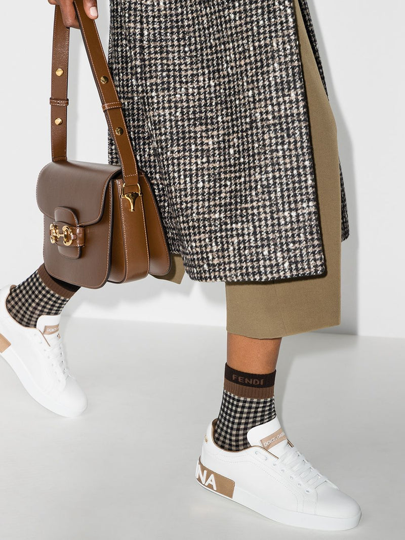 Dolce & Gabbana -Portofino leather sneakers | Urbalenti™ NYC