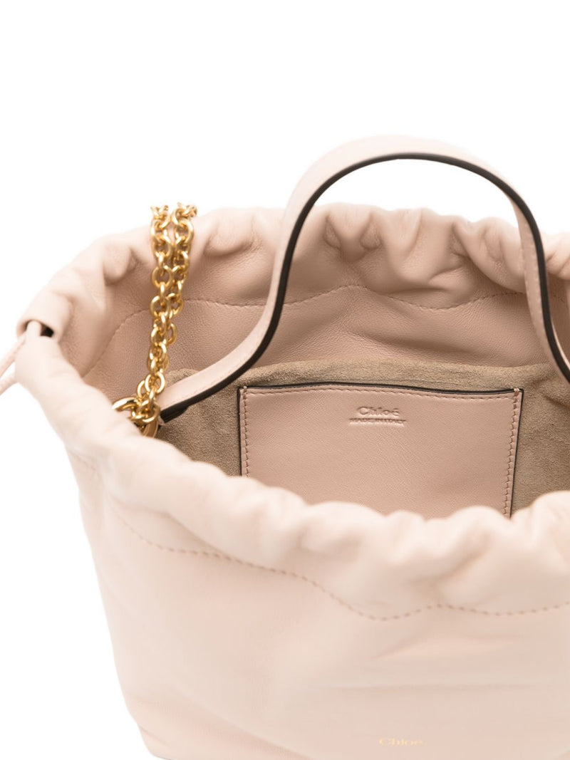 Chloé Chloé Mini Chloé Icons Shoulder Bag With Chain In Soft Leather