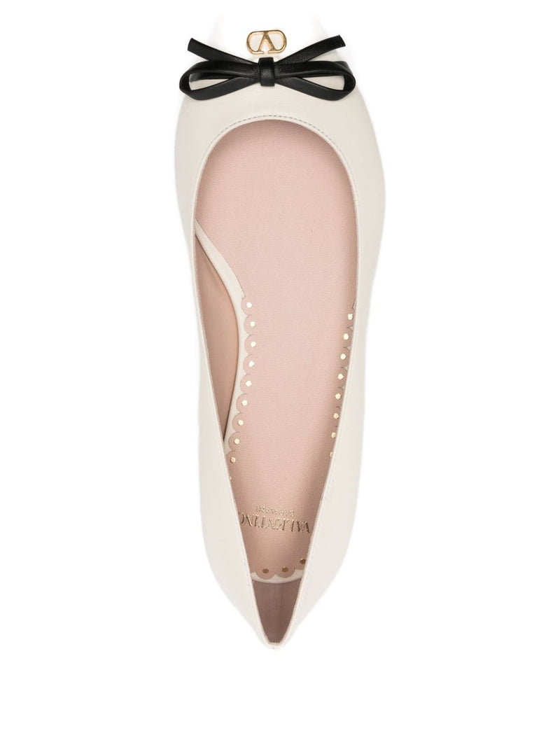 Valentino Garavani Bepointy leather ballet flats | Ur... | Urbalenti™ NYC