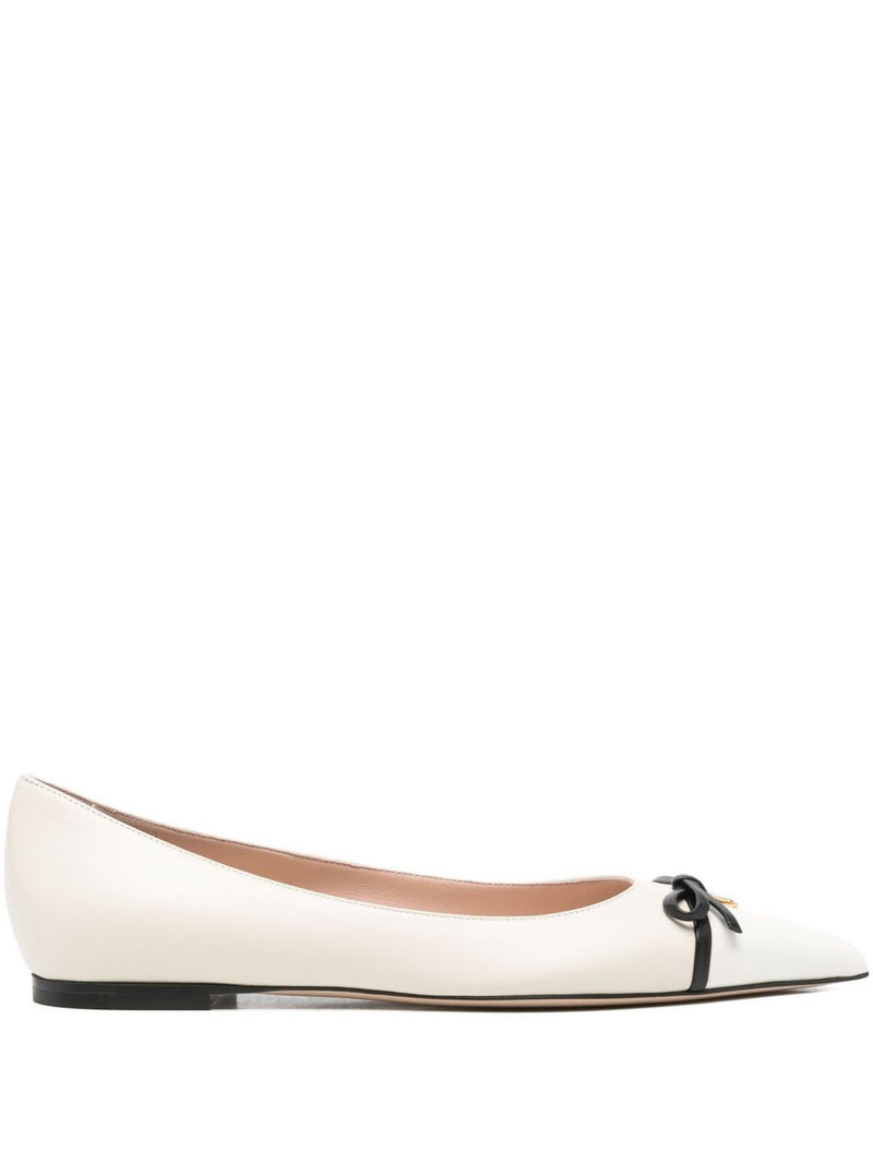 Valentino Garavani Bepointy leather ballet flats | Ur... | Urbalenti™ NYC
