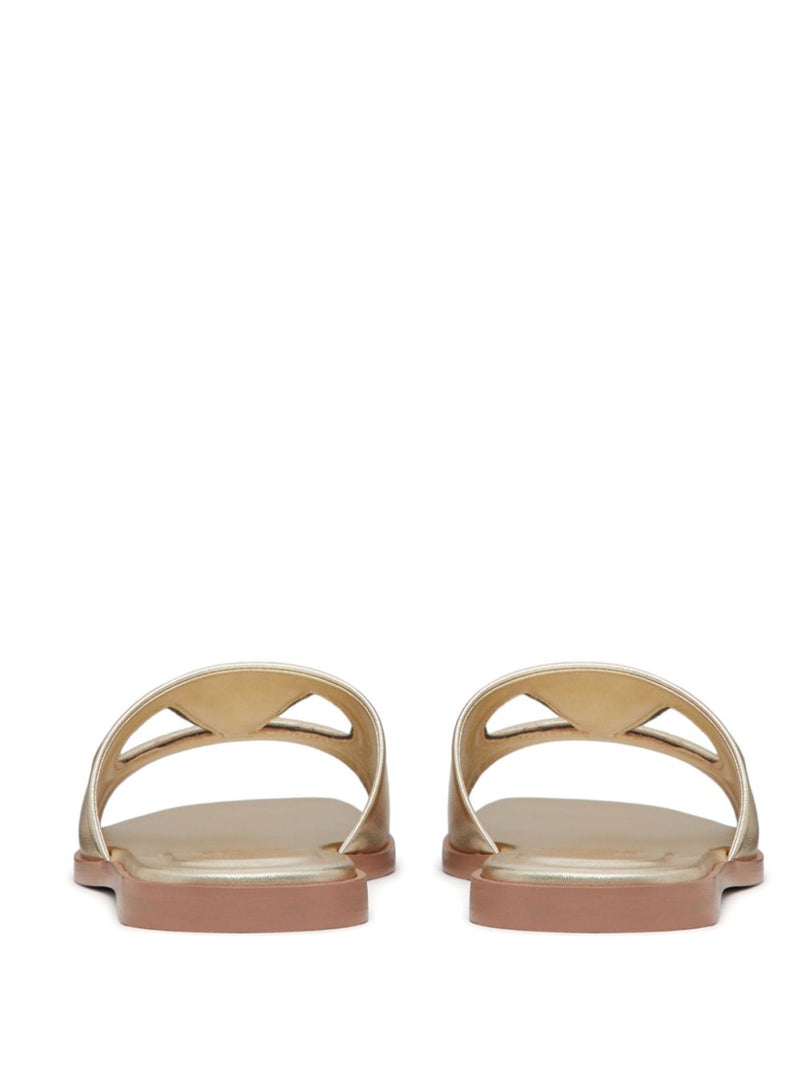 Valentino Garavani Vlogo Cut-Out Laminated Nappa Leat... | Urbalenti™ NYC