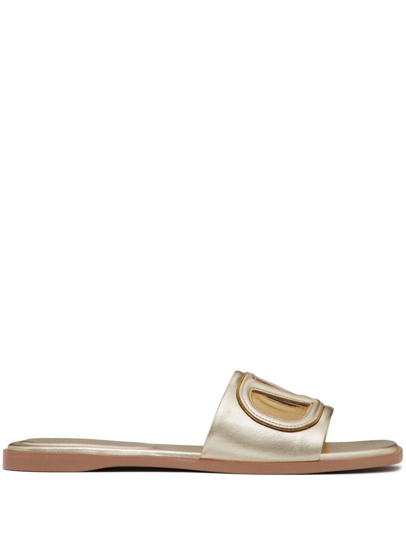 Valentino Garavani Vlogo Cut-Out Laminated Nappa Leat... | Urbalenti™ NYC