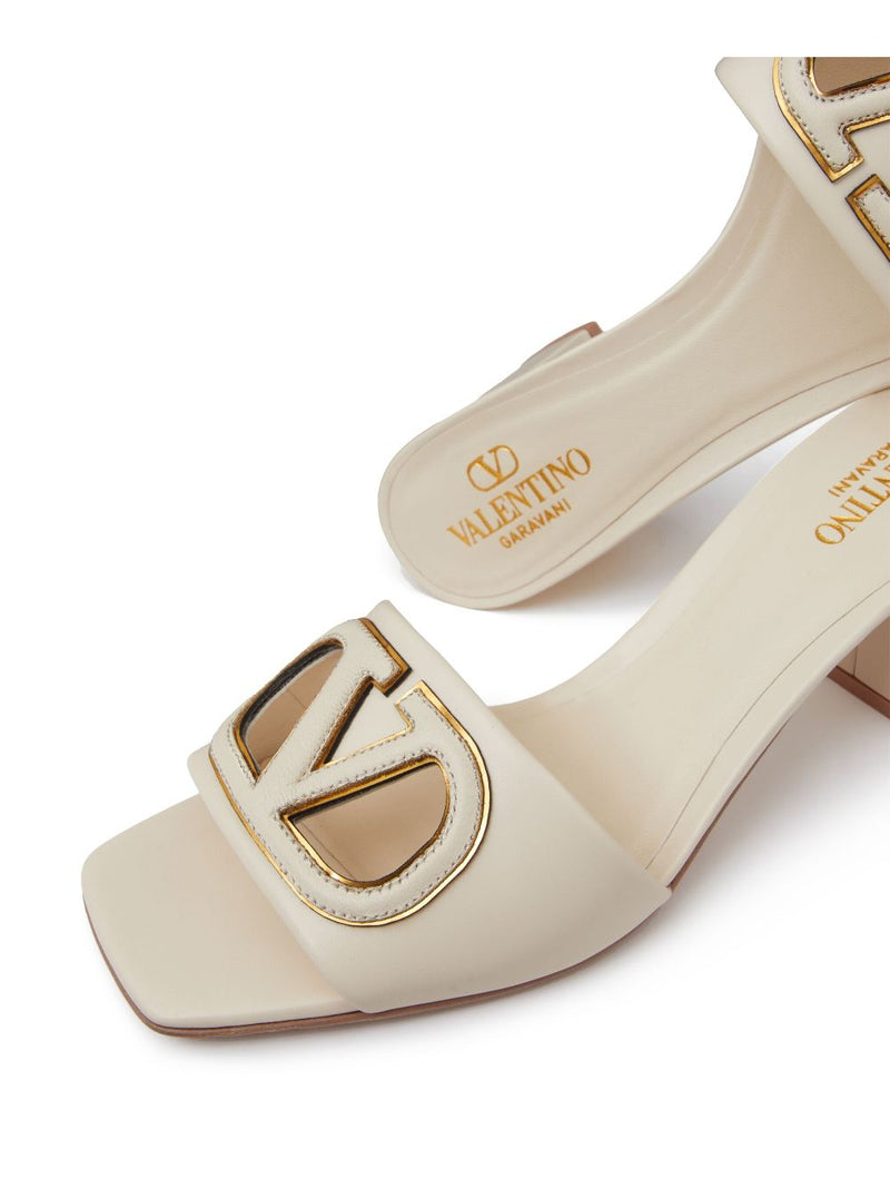Valentino Garavani Valentino Garavani V-Logo sandals with 60mm cut-out