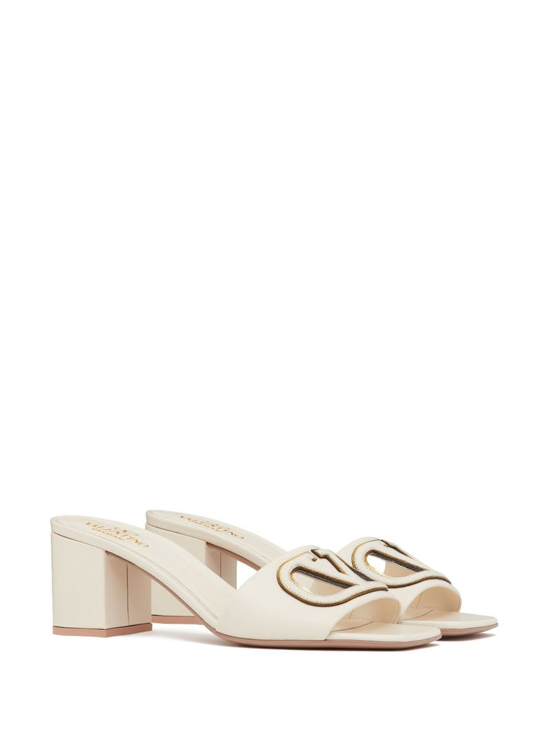 Valentino Garavani Valentino Garavani V-Logo sandals with 60mm cut-out