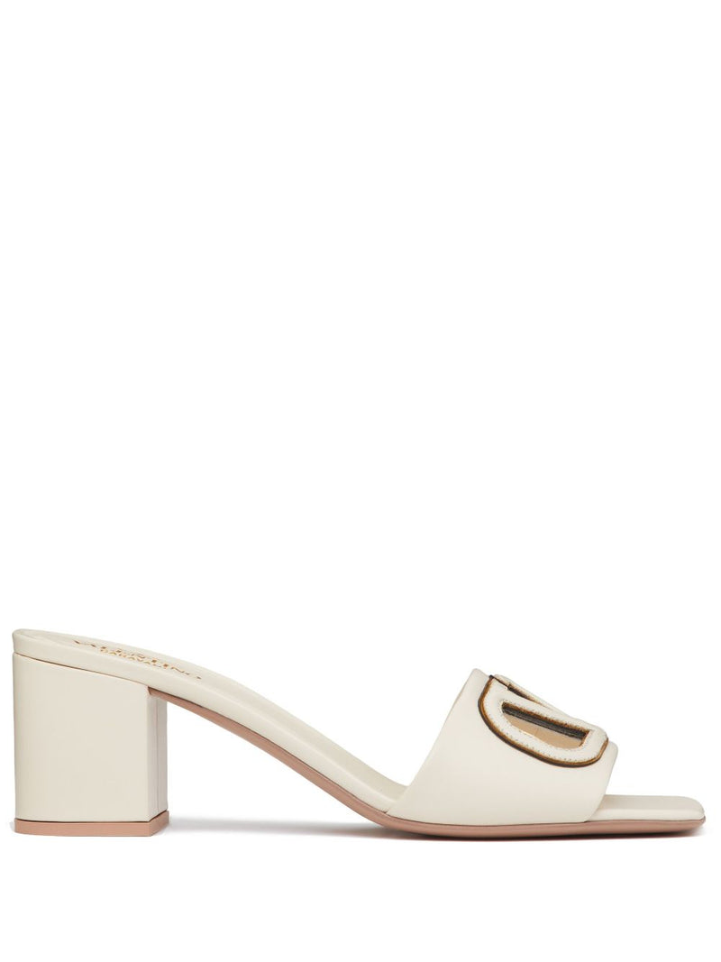Valentino Garavani Valentino Garavani V-Logo sandals with 60mm cut-out