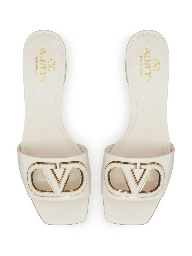 Valentino Garavani Valentino Garavani V-Logo sandals with 60mm cut-out
