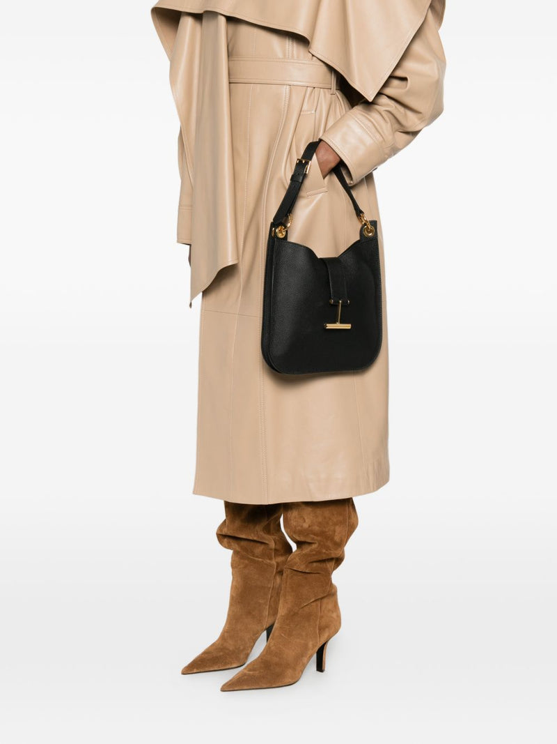 Tom Ford Bolso de hombro pequeño Tara de piel granulada
