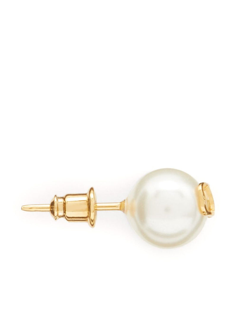 Valentino Garavani -Vlogo Signature Earrings With Pearls | Urbalenti™ NYC