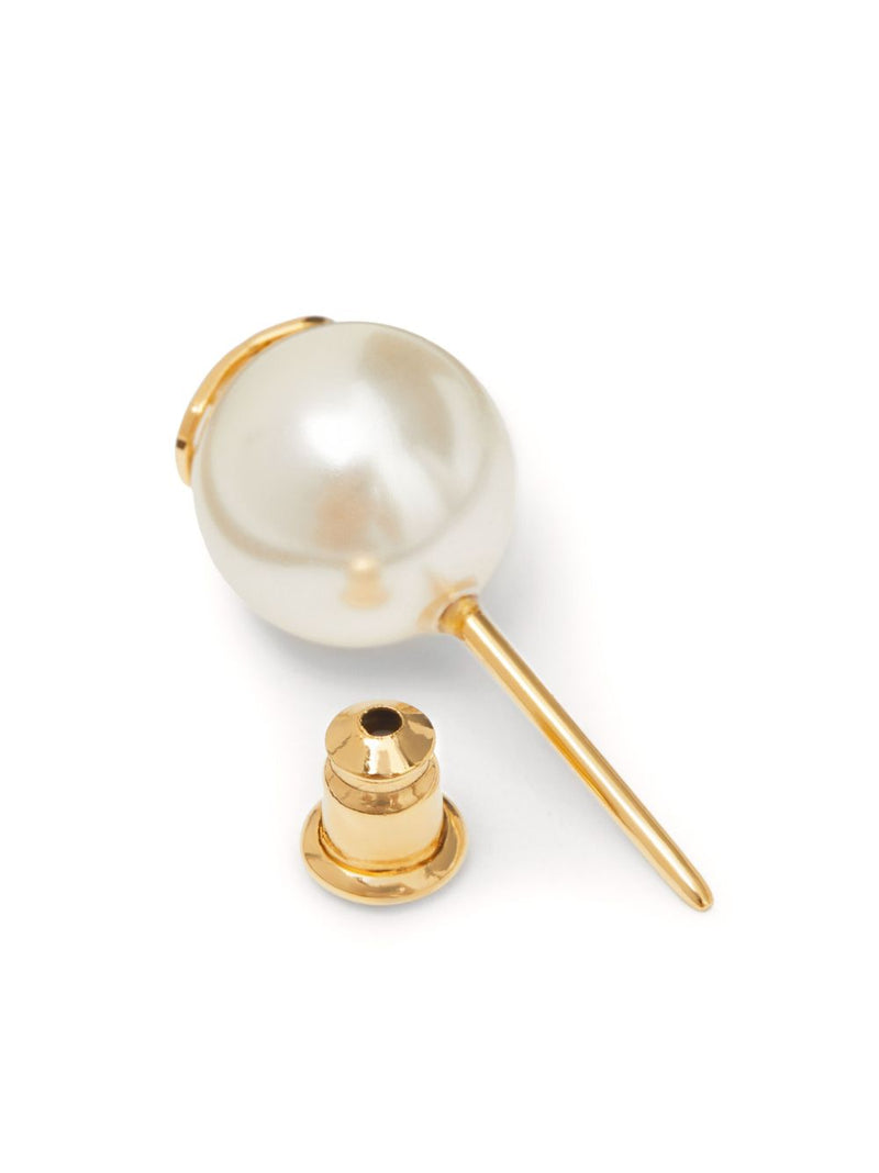 Valentino Garavani -Vlogo Signature Earrings With Pearls | Urbalenti™ NYC
