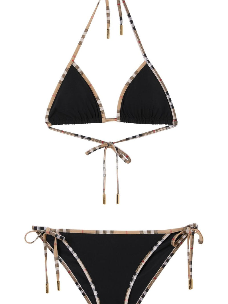 Burberry Check triangle bikini set | Urbalenti™ NYC
