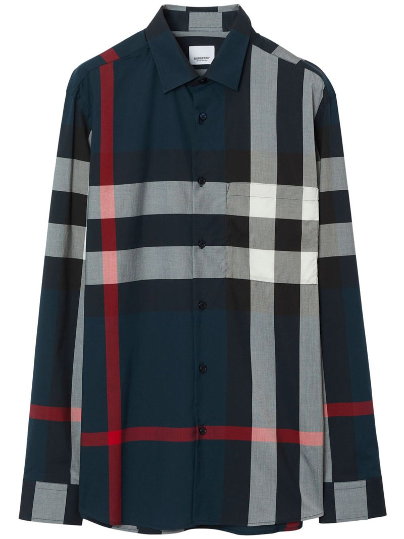Burberry Check cotton shirt | Urbalenti™ NYC
