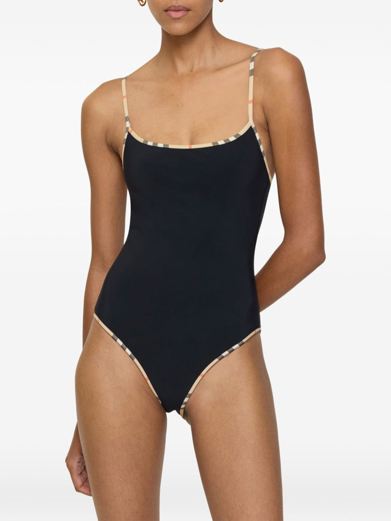 Burberry Check detail swimsuit | Urbalenti™ NYC