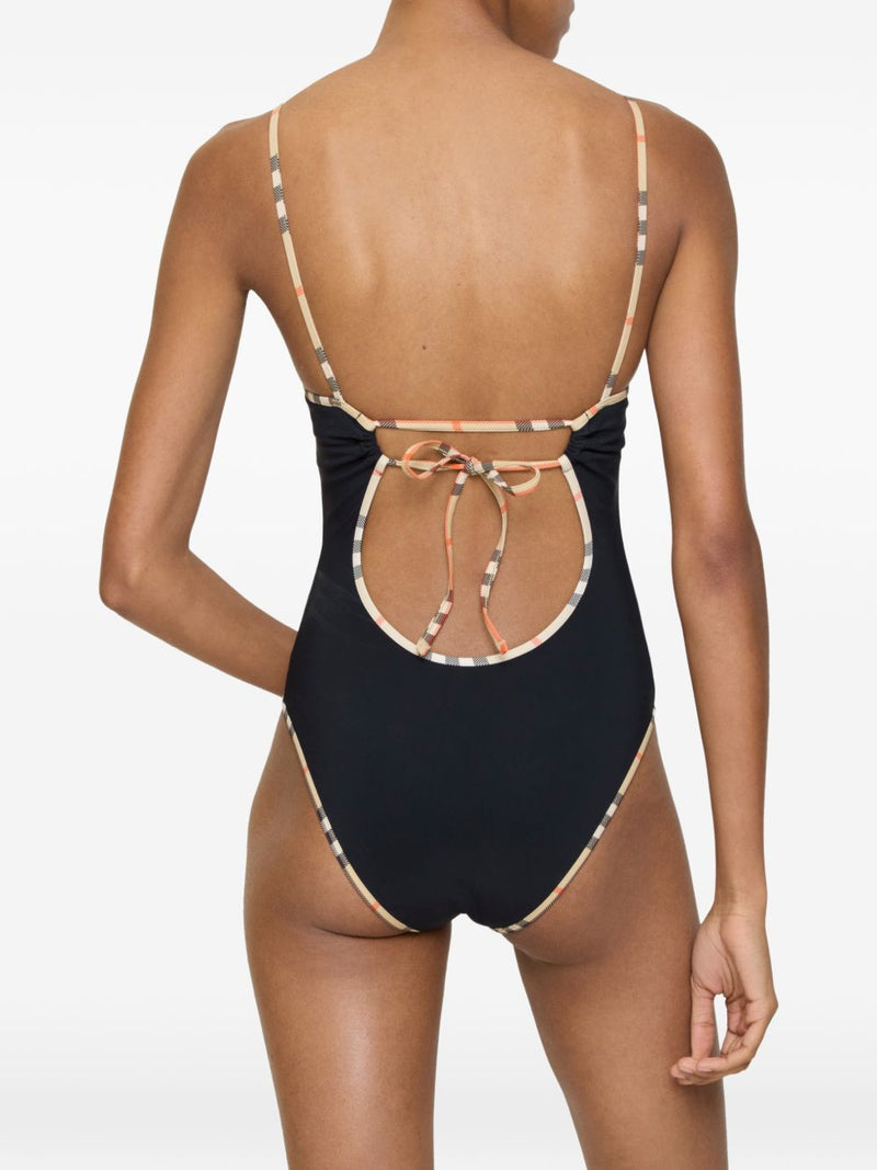 Burberry Check detail swimsuit | Urbalenti™ NYC
