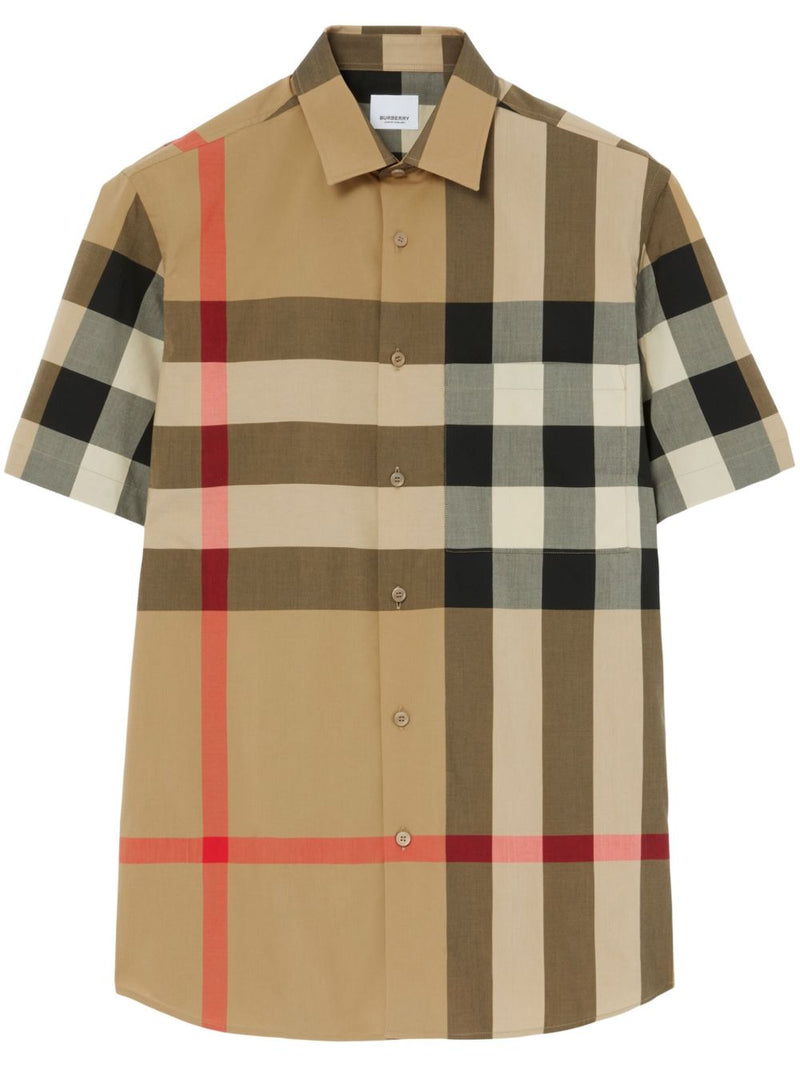 Burberry Check cotton shirt | Urbalenti™ NYC