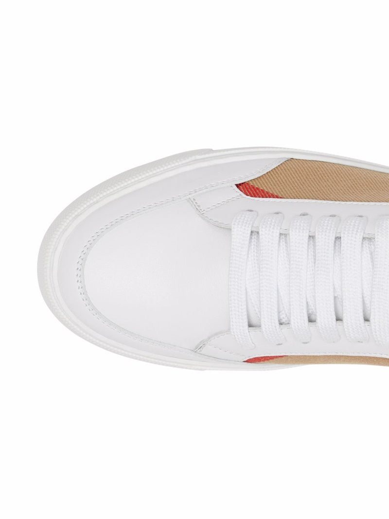 Burberry Check and Leather Sneakers | Urbalenti™ NYC