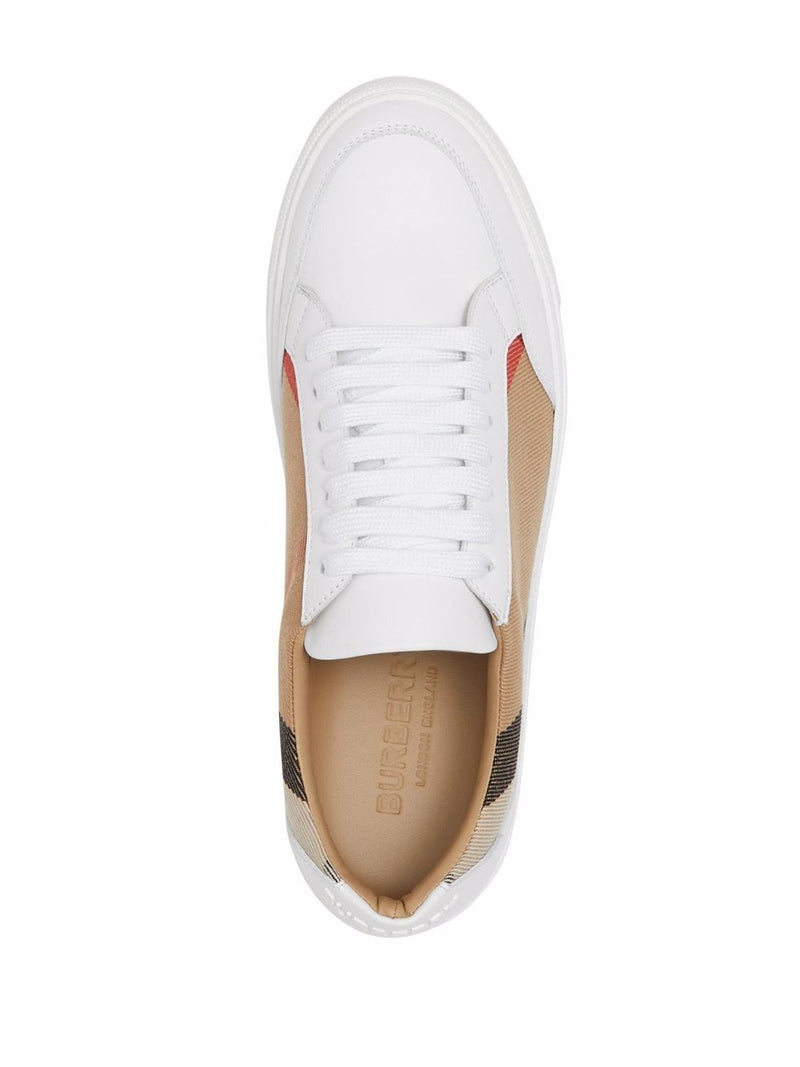 Burberry Check and Leather Sneakers | Urbalenti™ NYC