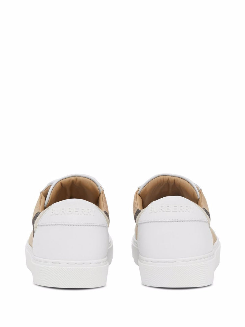 Burberry Check and Leather Sneakers | Urbalenti™ NYC
