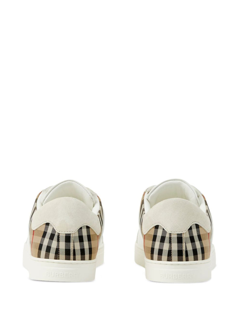 Burberry Leather, suede and check sneakers | Urbalenti™ NYC