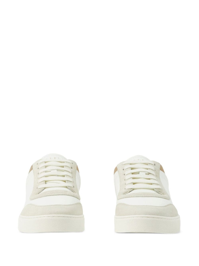 Burberry Leather, suede and check sneakers | Urbalenti™ NYC