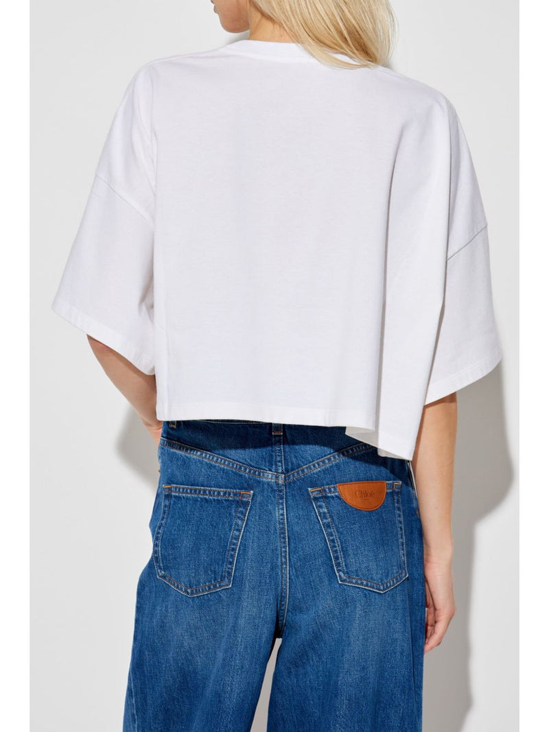 Chloé ChloÃ© Logo cotton t-shirt Variant 2 | Urbalenti™ NYC