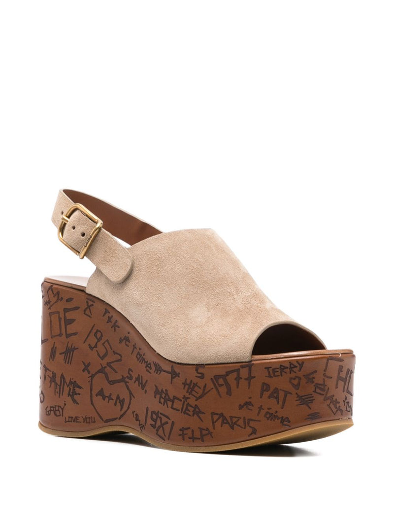 Chloé Maxime wedge sandals | Urbalenti™ NYC