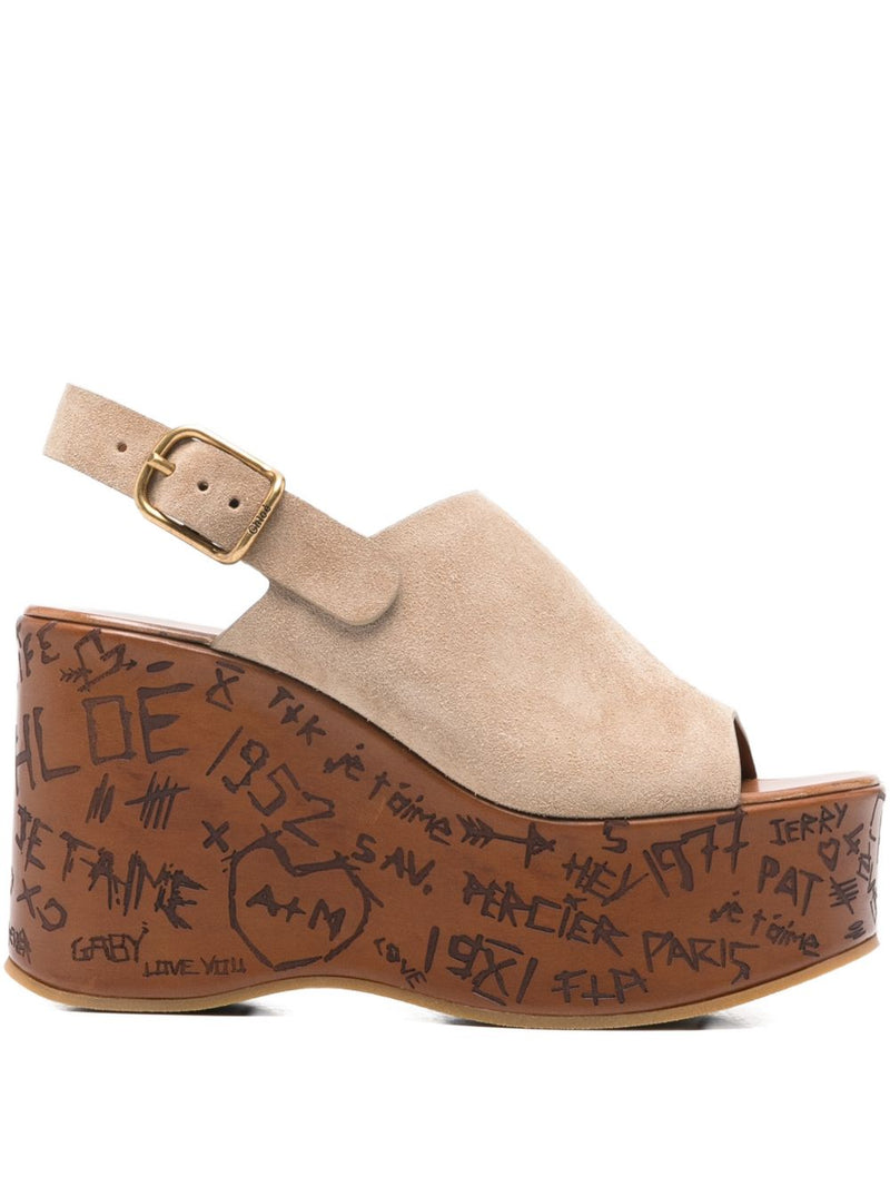 Chloé Maxime wedge sandals | Urbalenti™ NYC