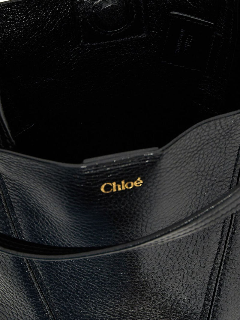 Chloé Spin Small Tote Bag In Grained Leather | Urbalenti™ NYC