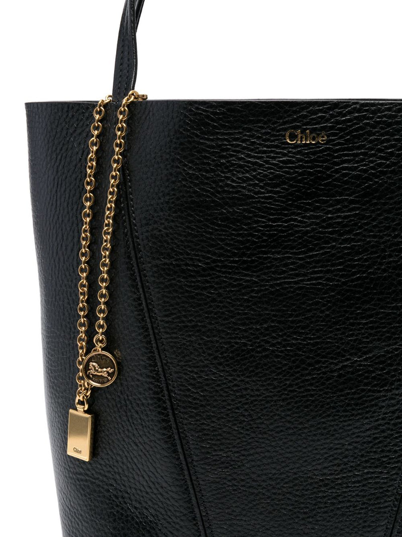 Chloé Spin Tote Bag In Grained Leather | Urbalenti™ NYC