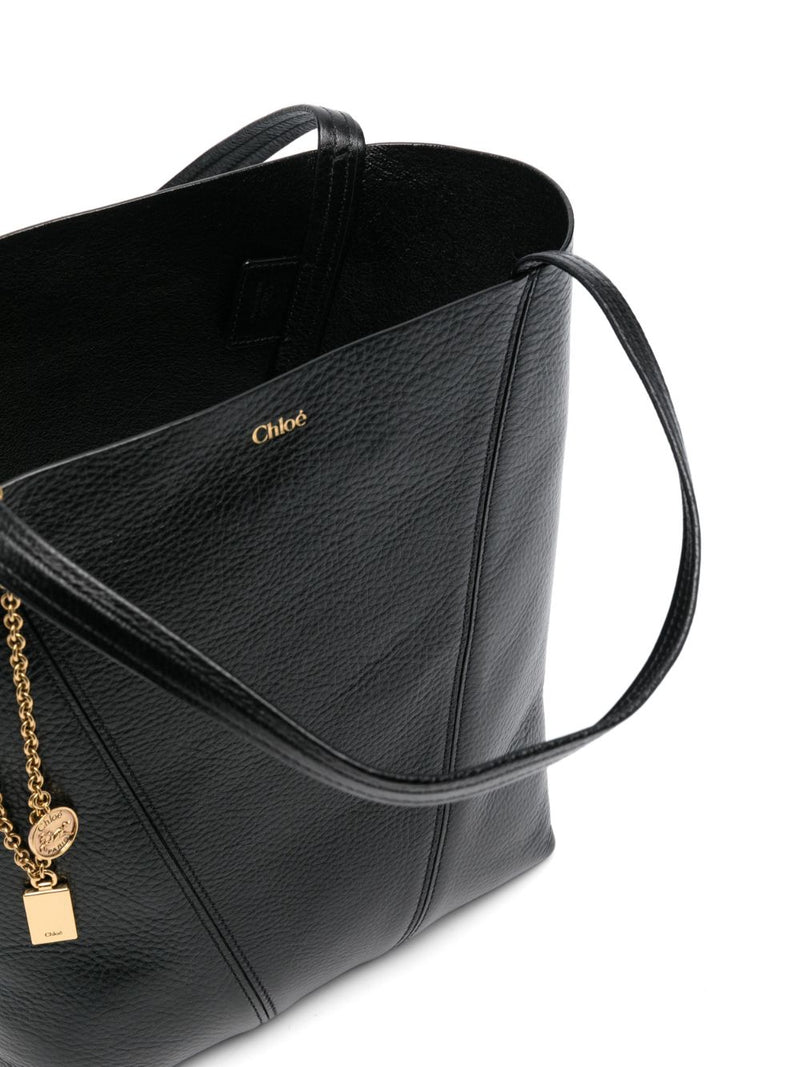 Chloé Spin Tote Bag In Grained Leather | Urbalenti™ NYC