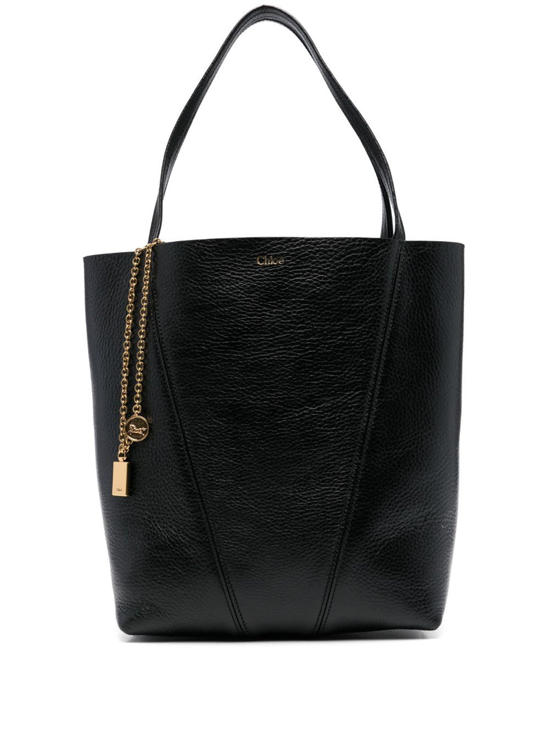 Chloé Spin Tote Bag In Grained Leather | Urbalenti™ NYC